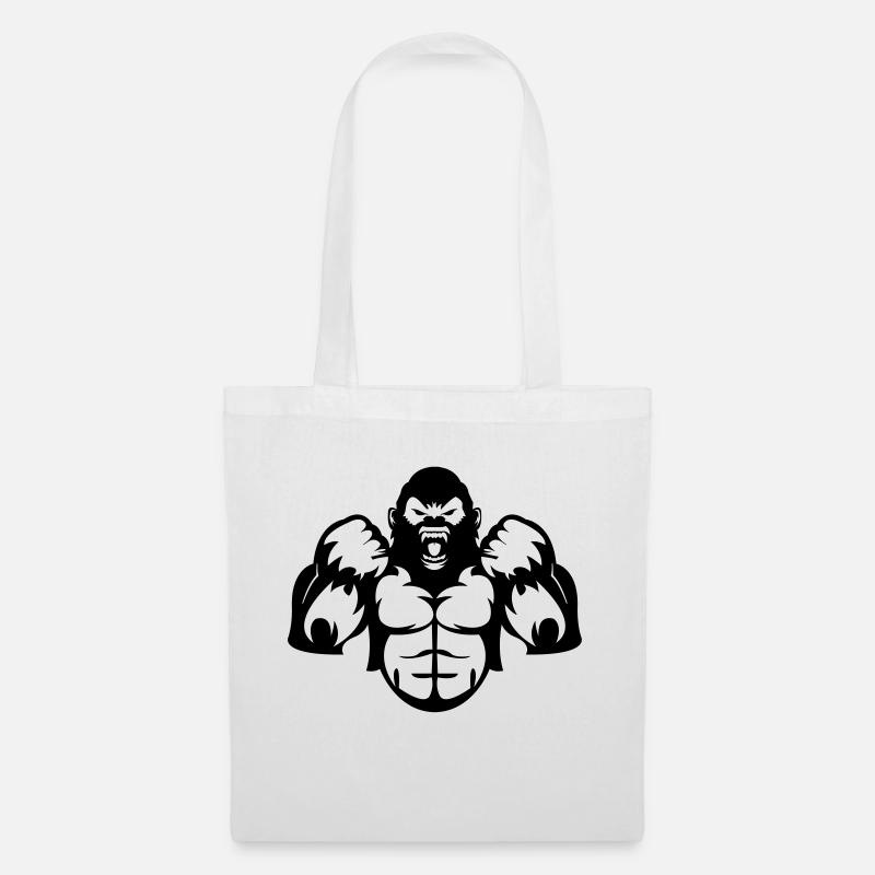gorilla_01 - Stoffbeutel - Weiß