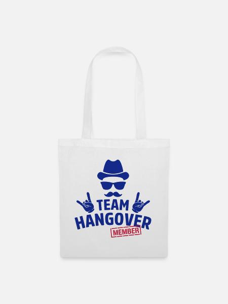 team hangover member hipster - Stoffbeutel - Weiß