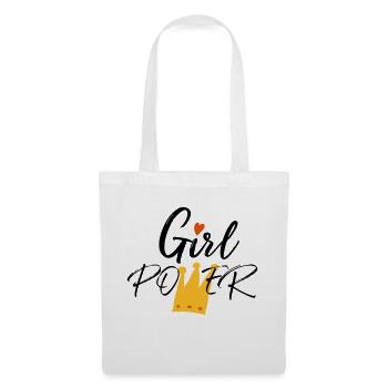 Girl Power - Slogan - Tote Bag - white - Front