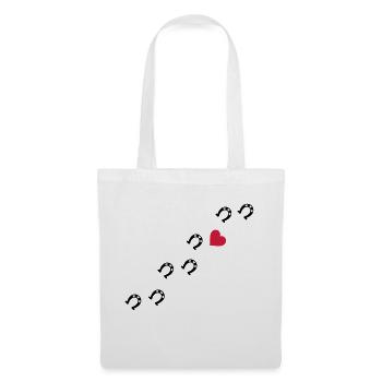 Symbole - Hufe Herz - Stoffbeutel - Weiß - Vorne