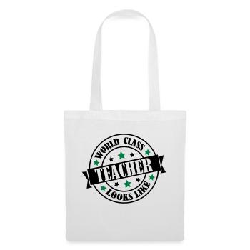 world_class_teacher_2 - Sac en tissu - blanc - Devant