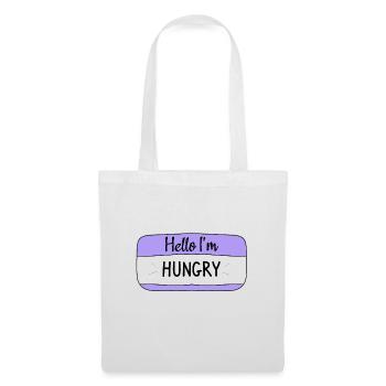 Hello im hungry, funny T-shirt - Tote Bag - white - Front