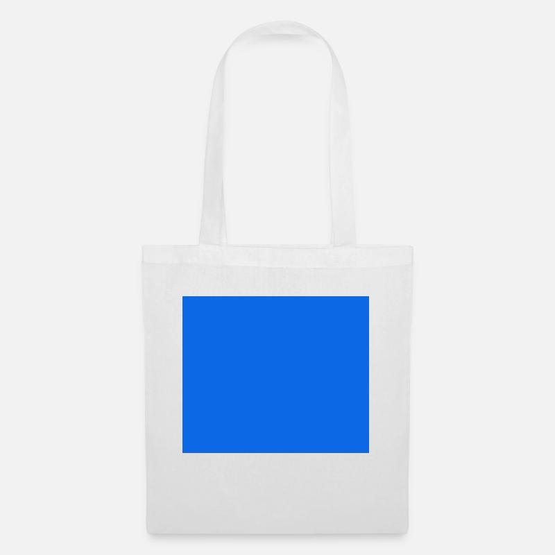 Rechteck Blau Farbe - Stoffbeutel - Weiß