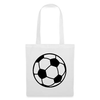 Logo de football ballon pour logo d’association sur les vêtements - Sac en tissu - blanc - Devant