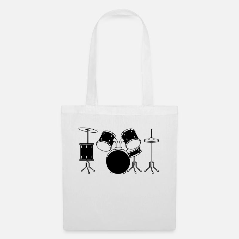 Drum Set - Stoffbeutel - Weiß