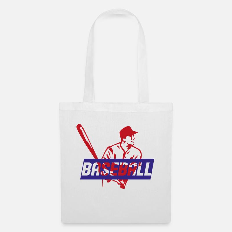 Baseball - Sac en tissu - blanc
