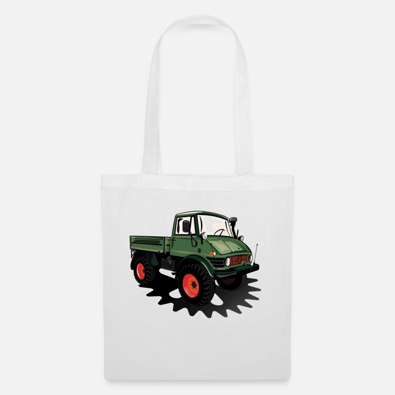 Unimog - Oldtimer - Offroad - Universal Motorgerät - Stoffbeutel - Weiß