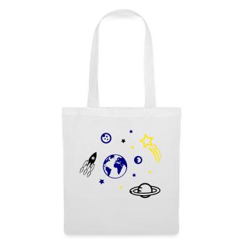 univers - Sac en tissu - blanc - Devant