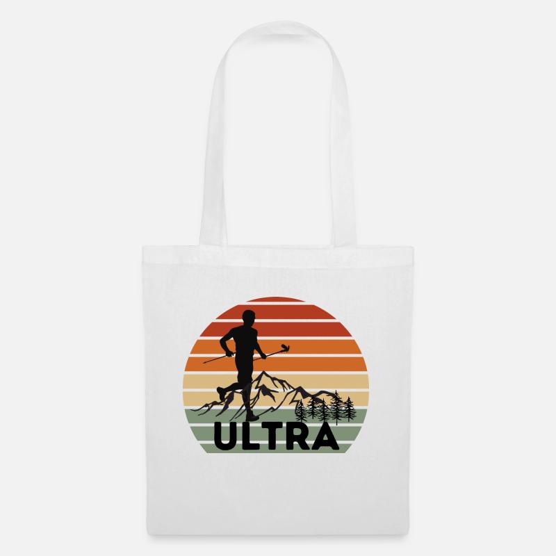 Ultra Trail Runner Sunset - Tote Bag - white
