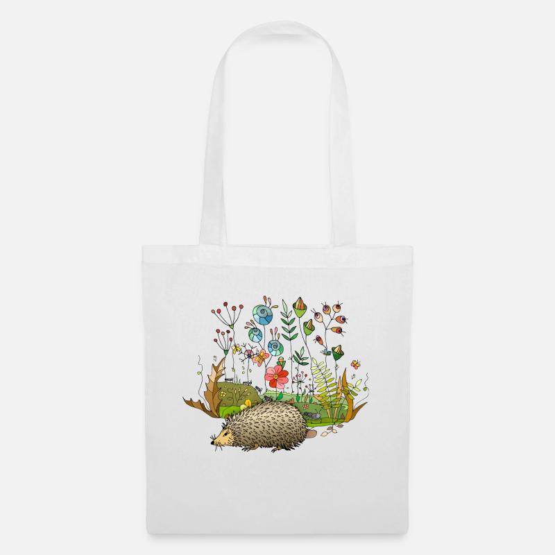 Igel - Stoffbeutel - Weiß