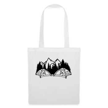 Les campeurs de montagne vivent à l’extérieur - Sac en tissu - blanc - Devant