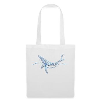 baleine gouttes d'aquarelle - Sac en tissu - blanc - Devant