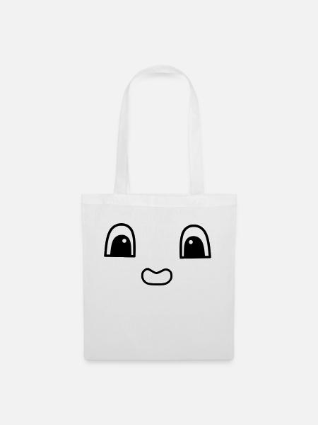 Cute face - Stoffbeutel - Weiß