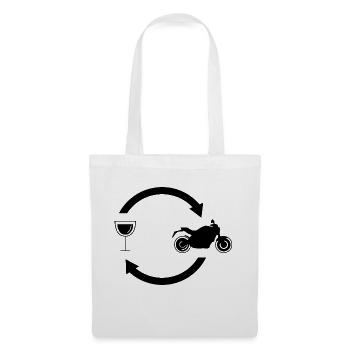 Wine Load Arrows and Motorcycle 1 - (MOTORCYCLE) - Tote Bag - white - Front