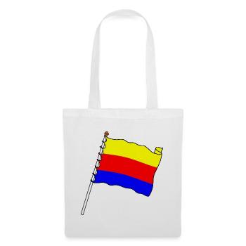 Drapeau du drapeau de la province de Hollande-Septentrionale - Sac en tissu - blanc - Devant