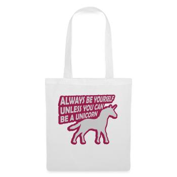 licorne soyez toujours vous-même - Sac en tissu - blanc - Devant