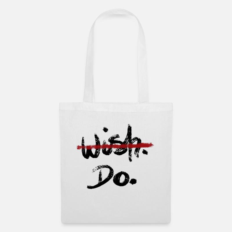 Geschenkidee Motivation Mann und Frau Kein Wunsch DO - Stoffbeutel - Weiß