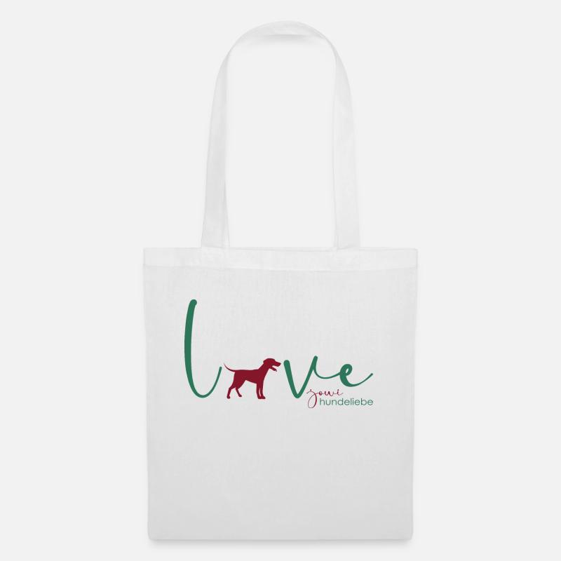 jowi_hundeliebe - love Ridgeback - Stoffbeutel - Weiß