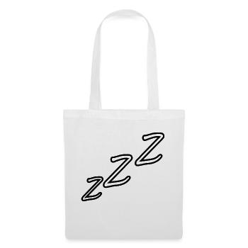 ZZZ-Schlafen-Logo-zzz - Stoffbeutel - Weiß - Vorne