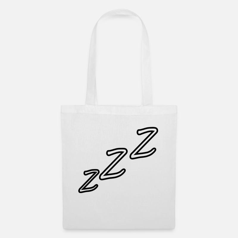 ZZZ-Schlafen-Logo-zzz - Stoffbeutel - Weiß