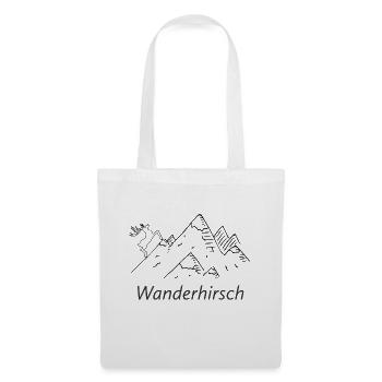 Wanderhirsch - Stoffbeutel - Weiß - Vorne