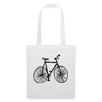 Vélo Doodle Bicyclettes Cycling Silhouette 7 - Sac en tissu - blanc - Devant