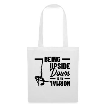 Being Upside Down Is My Normal Acrobatics Gymnasti - Stoffbeutel - Weiß - Vorne