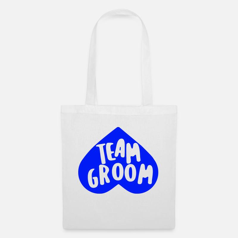 Team Groom - Jungesellenabschied - Stoffbeutel - Weiß