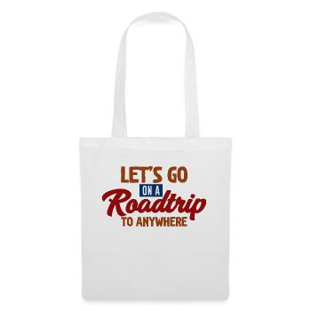 Partons en roadtrip n’importe où - Sac en tissu - blanc - Devant