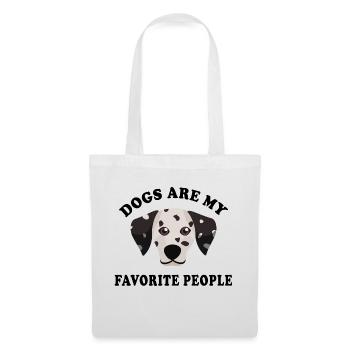 Dogs Are My Favorite People mon chien préférré - Sac en tissu - blanc - Devant