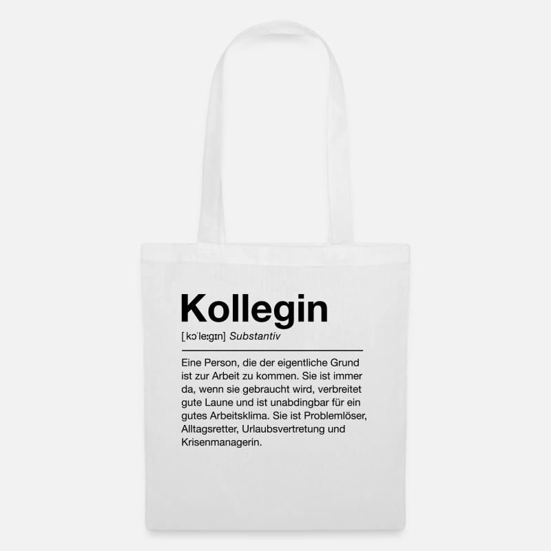 Kollegin - Stoffbeutel - Weiß