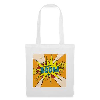 Boom Comic Explosion Stil - Stoffbeutel - Weiß - Vorne