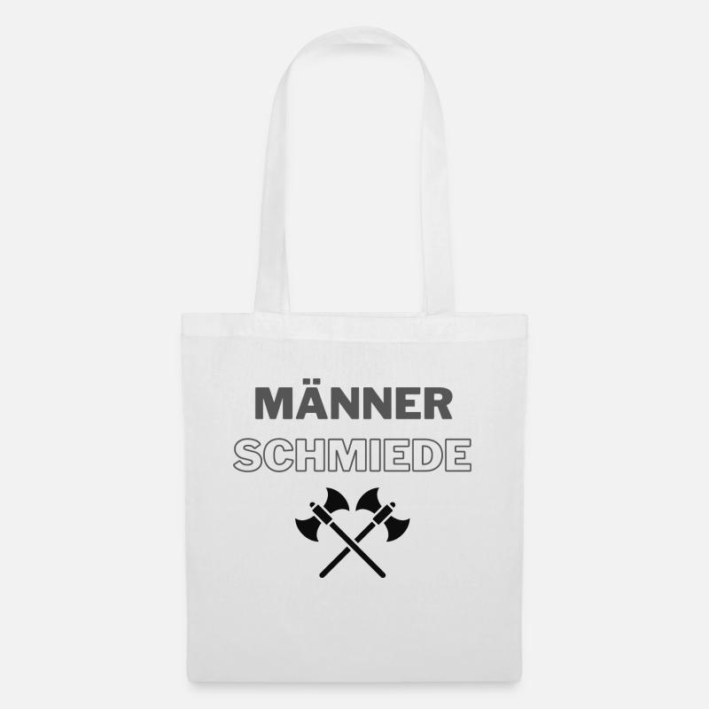 Männer Schmiede Mann Vater Alte Schule Stolz Frei - Stoffbeutel - Weiß