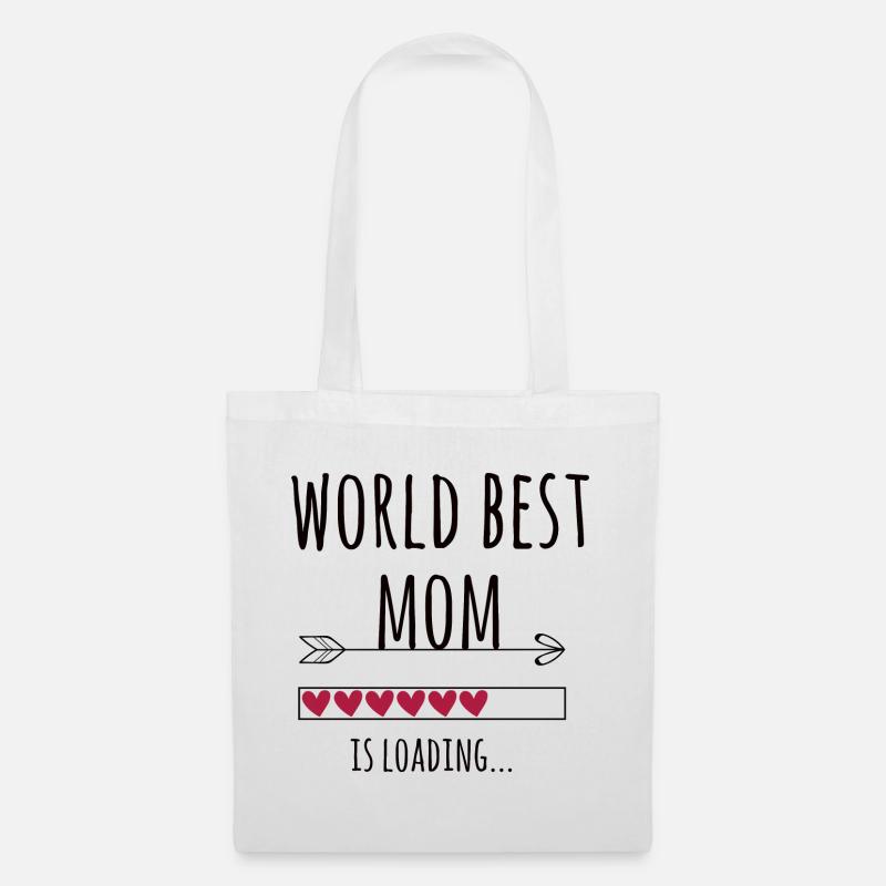 werdende world best Mama Schwangerschaft Geschenk - Stoffbeutel - Weiß