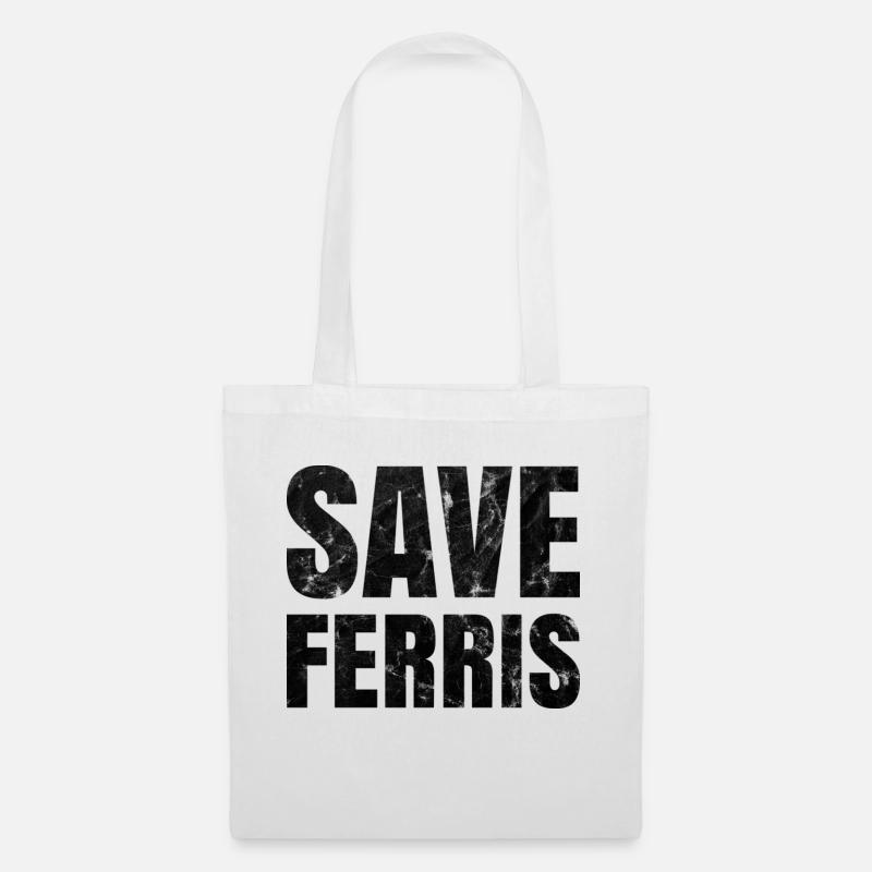Distressed Save Ferris T-Shirt - Stoffbeutel - Weiß