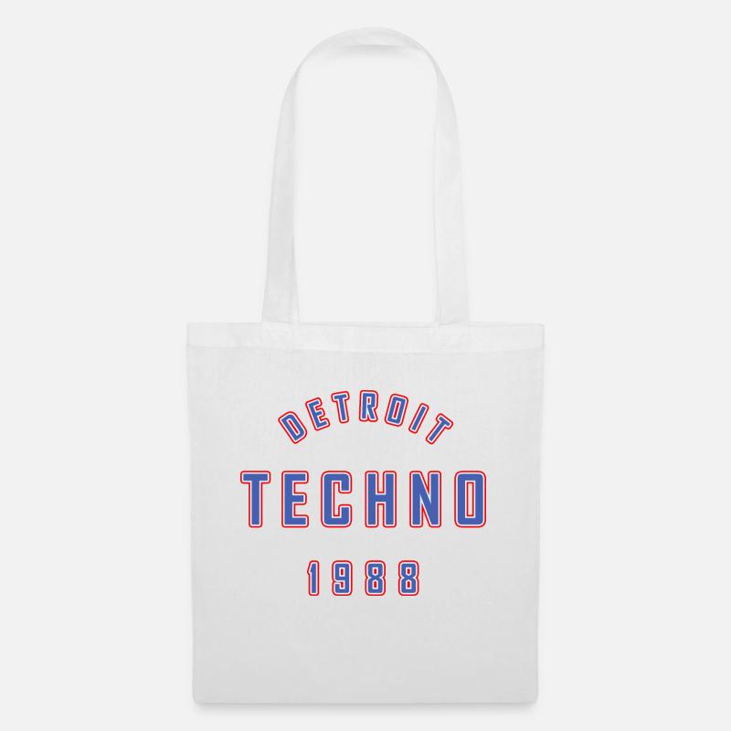 DETROIT TECHNO 1988 - Stoffbeutel - Weiß