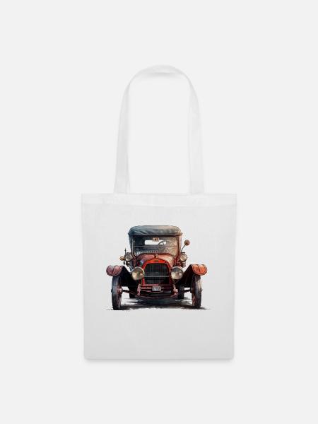 Die Faszination für Oldtimer - Stoffbeutel - Weiß
