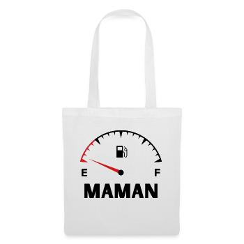 Maman papa bébé assortis - Sac en tissu - blanc - Devant