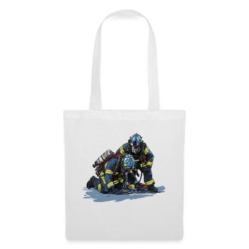 Firefighter in action - Heroes - Tote Bag - white - Front