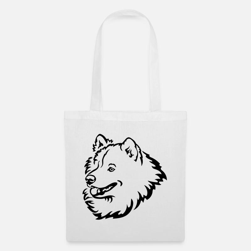 Samojedipää - Kangaskassi - valkoinen