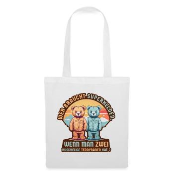 Superhero Bear - Tote Bag - white - Front