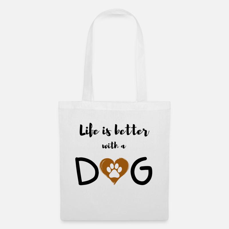 Ich liebe Hunde - Stoffbeutel - Weiß