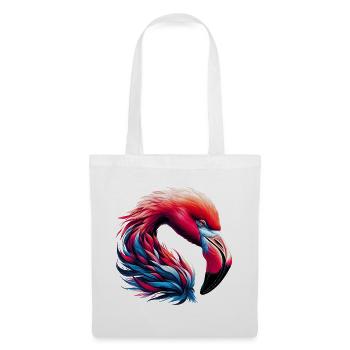 Flamingo - Stoffbeutel - Weiß - Vorne