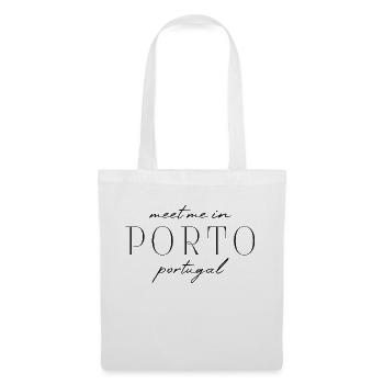 Porto, Portugal Style Design T-Shirt - Sac en tissu - blanc - Devant