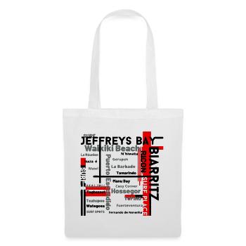 Map of Waikiki and Fuerteventura Beaches - Tote Bag - white - Front