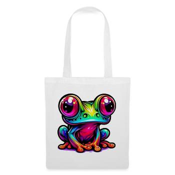 Frosch - Stoffbeutel - Weiß - Vorne