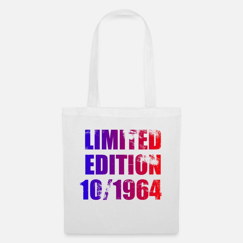 60. Geburtstag Limited Edition 10/1964 - Stoffbeutel - Weiß