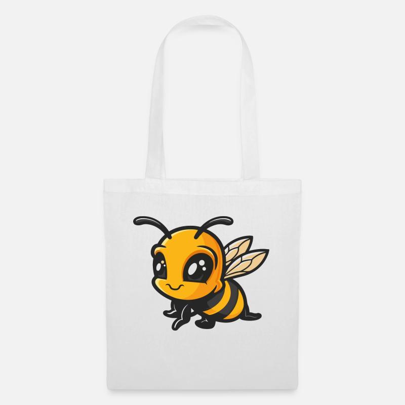 biene hummel insekt - Stoffbeutel - Weiß