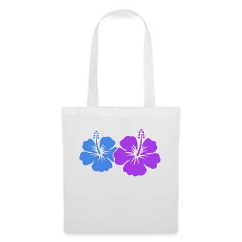 Fleur d’hibiscus - Sac en tissu - blanc - Devant