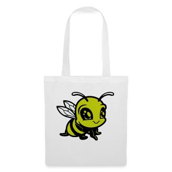 biene hummel comic - Stoffbeutel - Weiß - Vorne